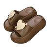 New slippers women's summer outer wear thick bottom non-slip casual comfortable love word women's cool slippers beach