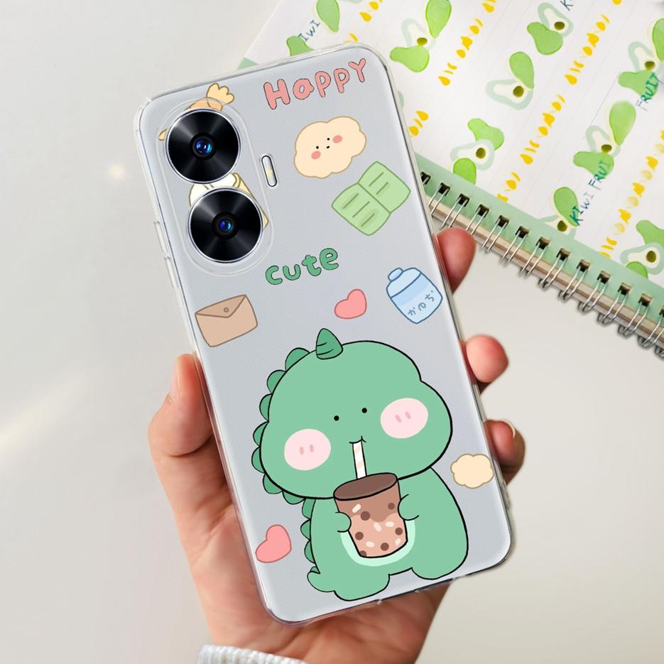 For Realme C55 4G Case RMX3710 Colorful Painted Cover Soft Slim Fundas Phone Case For Realme C55 C55 RealmeC55 Back Cover Bumper