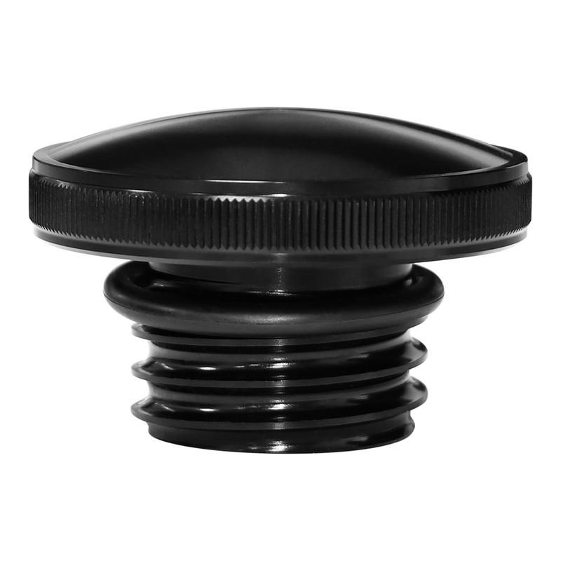 Chrome Vented Gas Cap Fuel Tank Smooth For Harley Sportster 883 XL Dyna Softail 96-23