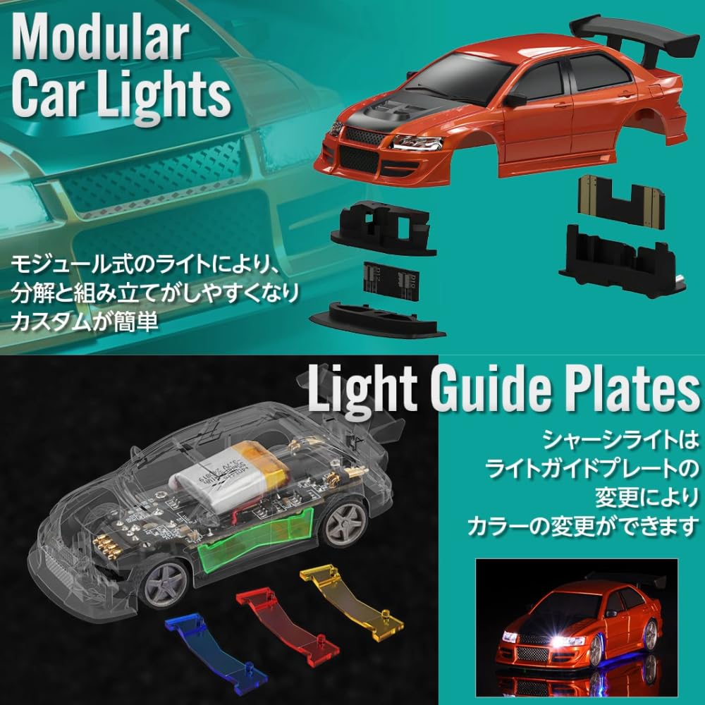 Japanese Turbo Racing C76 with Technical Japanese Instruction 30 Minutes of Continuous Running Scale RC RTR Full Set with Perfect Gift for Compact