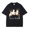 Movie Series Twilight Jacob And Edward Cullen Screw Bella Funny Meme Tshirt Unisex Wounisex Casual Cotton Oversized T Shirts Black