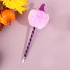 6 Pcs Halloween Pen Pumpkin Ballpoint Pen Smooth Writing Pen 0.7mm Oil Pen Pompoms Ballpoint Pen School Office Supplies