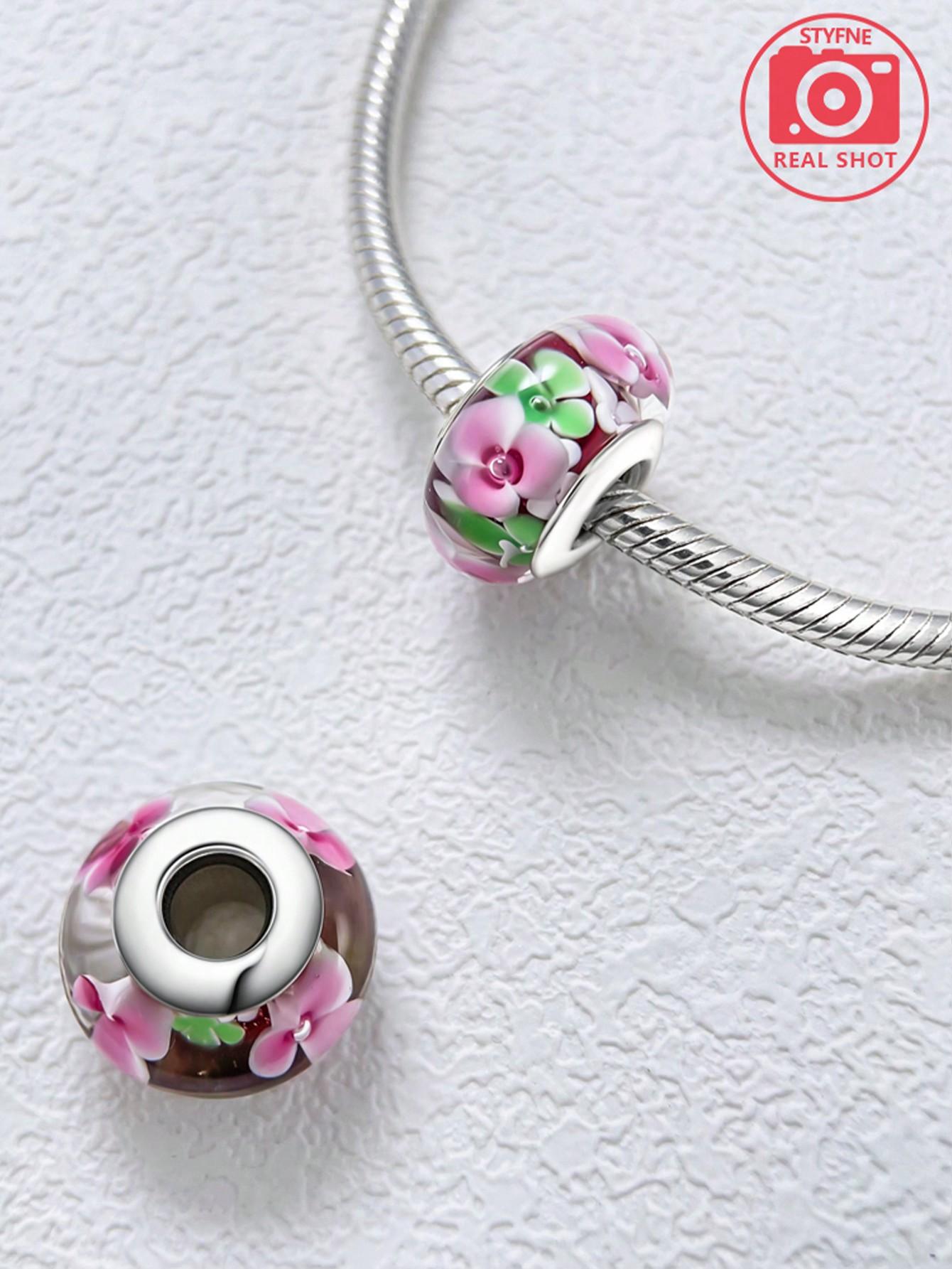 Стеклянные Бусины-Подвески Цвета Океана С Покрытием Медью Подходят для Браслетов-Шармов Медь Настоящая Для Изготовления Украшений Сделай Сам Подвески