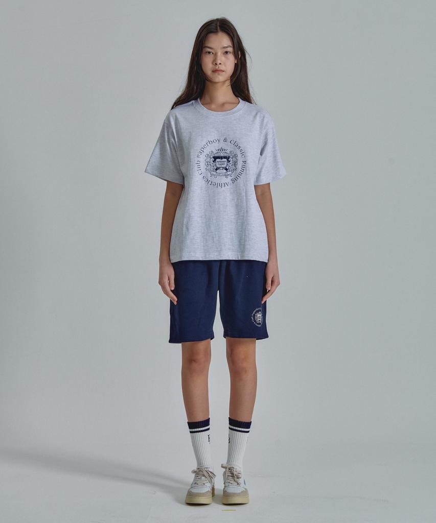 PAPERBOY County Short Sleeve T-Shirt - White Melange