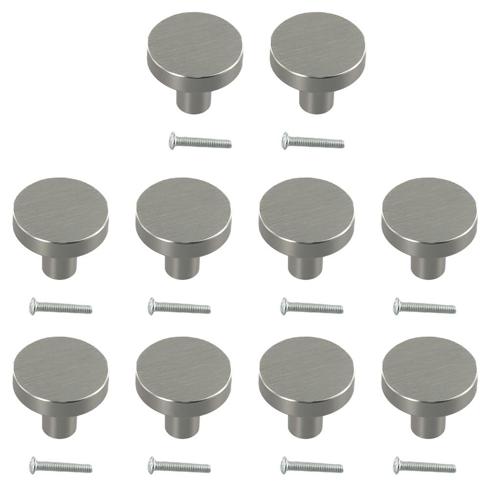 4/10pcs Cabinet Knobs Dresser Knobs Single Hole Round Handle Kitchen Cupboard Door Furniture Hardware