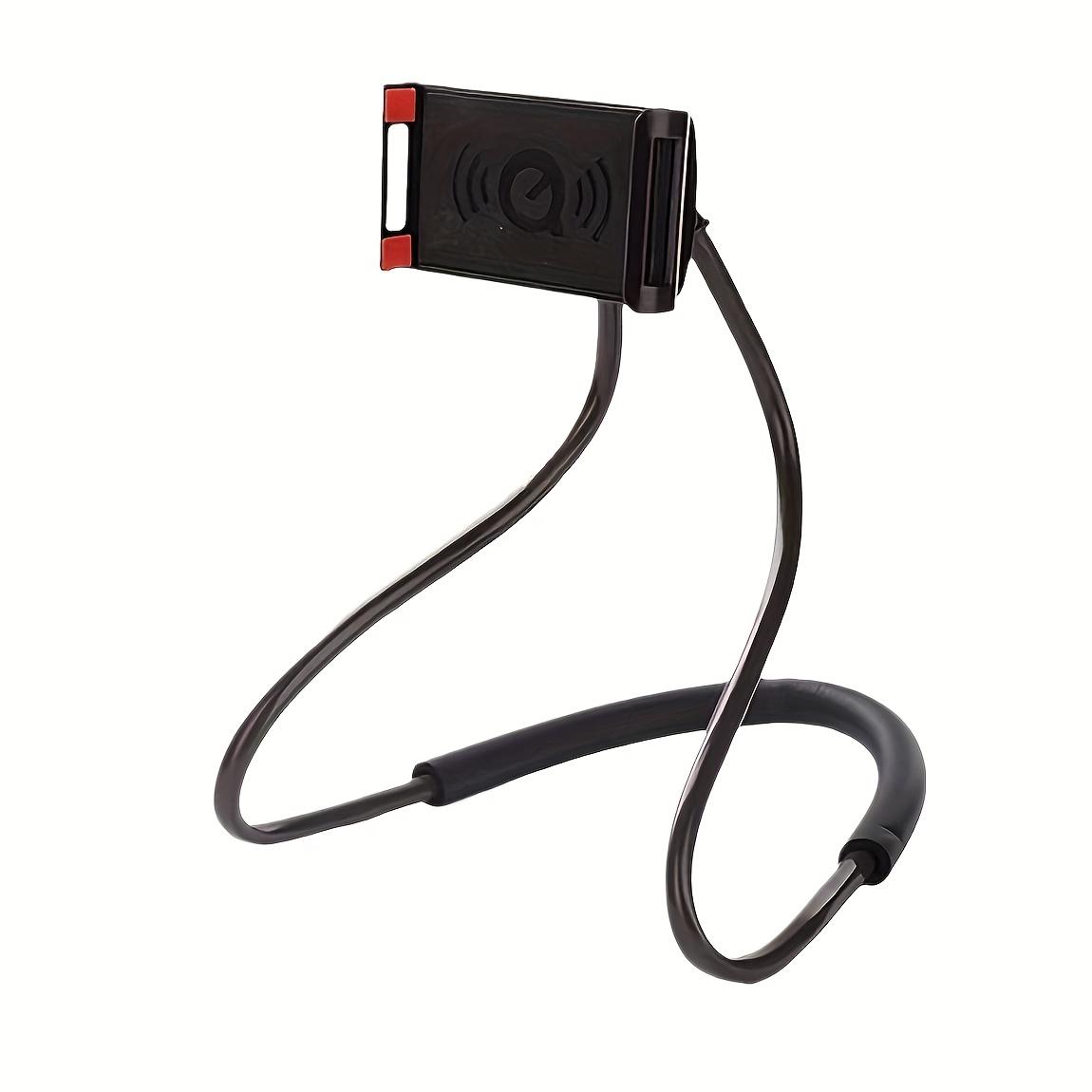 

Регулируемый железный держатель для телефона, вращающийся на 360° шейный держатель, универсальный ленивый кронштейн для дома и кровати чёрный