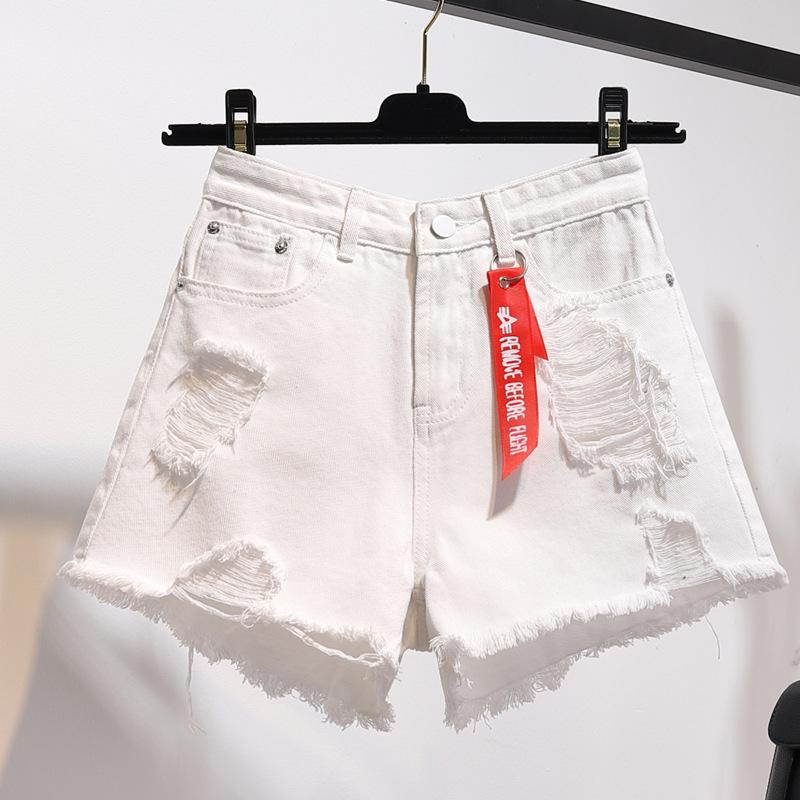 New Women's Denim Shorts Loose Wide-leg Hot Pants Light-colored Thin Girls' Super Shorts