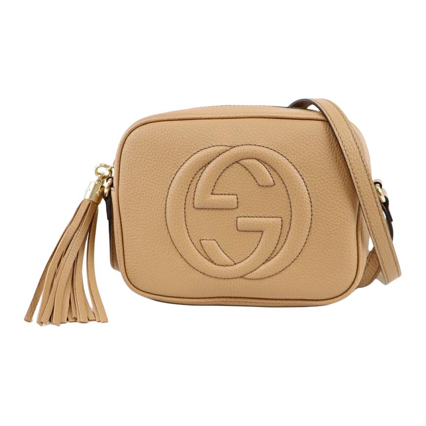 Gucci Soho Logo Rāvējslēdzēja Aizdare Ādas