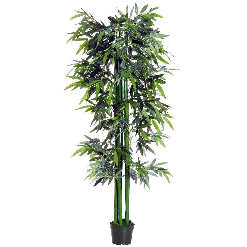 6ft Artificial Bamboo Tree Plant Greenery In A Pot for Home Office Planter 1.8M