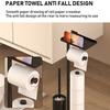 Toilet toilet floor standing paper holder with toilet brush storage tray magnetic suction bracket multifunctional vertical paper