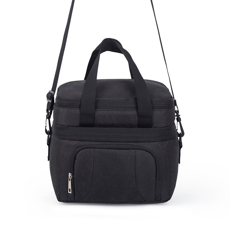 

Double-Layer Insulated Picnic Bag - Waterproof, Cold-Preserving, Ideal for Camping & Outdoor Use чёрный