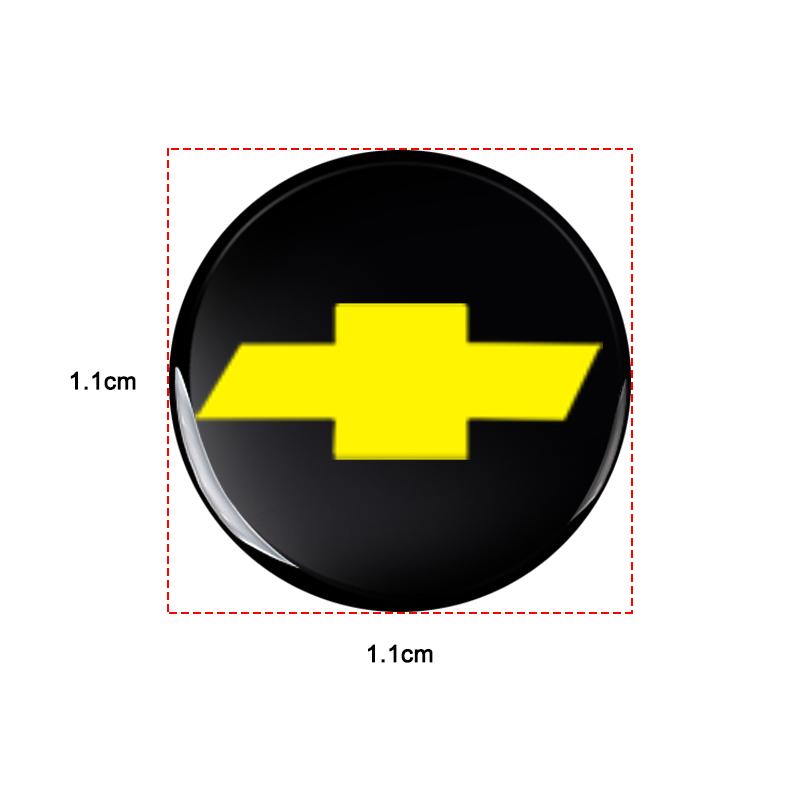 New 14mm Car Shell Remote Key Emblem Sticker Badge Emblem For Chevrolet Colorado Captiva Malibu Trax Aveo Camaro Sonic Tahoe Impala Equinox Suburban
