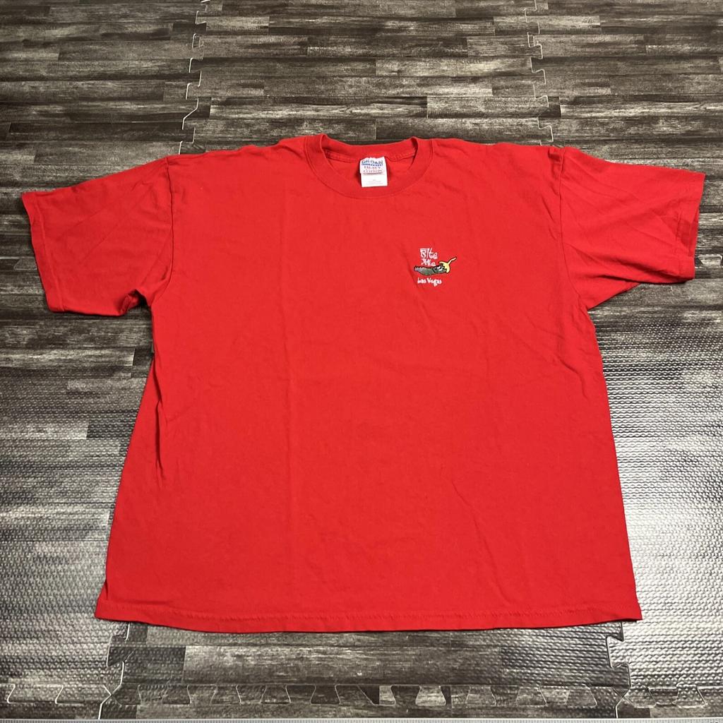 Vintage 90s Las Vegas Souvenir Tshirt Red XXL VTG Casual Summer Unisex