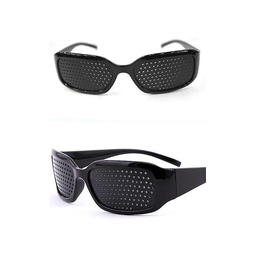 Pinhole Glasses for Improving Vision Black Unisex Eyesight Strengthening Pinhole Glasses
