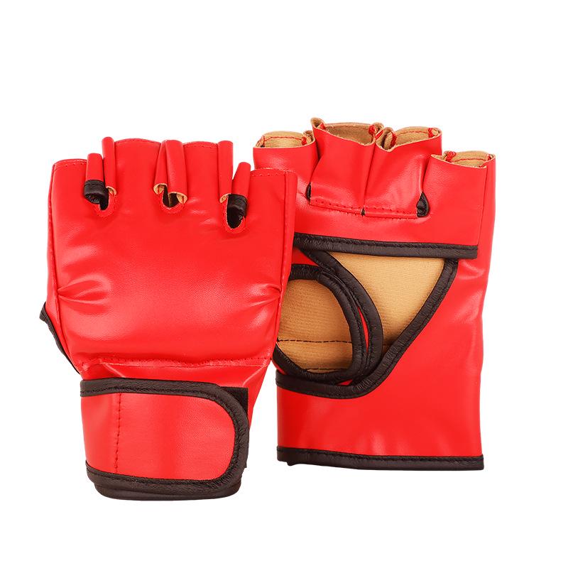 Halbfinger MMA Boxhandschuhe für Erwachsene und Jugendliche für Sanda, Muay Thai, UFC und Training