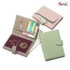 Neue Leder RFID Ultradünne Reisepass Tasche Multifunktionale Geldbörse Ticket Clip Reisepass Dokumenten Tasche Aufbewahrungstasche Damen