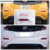 Car Outside Rear Fog Lights Lamps Frame Decoration Cover Trim ABS Chrome Accessories Exterior Kit For Nissan Leaf 2018 - 2024