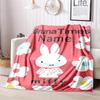 Miffy London Custom Name Blanket Suitable All Seasons Soft Comfortable Sofa Office Home Blanket Soft And Comfortable Camping Trip