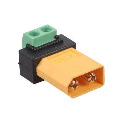 XT60 Male Plug To 2Pin Green Terminal Adapter 10A High Current Solder Less Design Connection