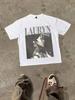 Lauryn Letters And Art Ladies Side Face Pattern Tshirt Summer Joker Fashion Unisex Casual Short Sleeves
