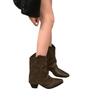 Thick Heel Pointed Western Cowboy Boots Women's Boots New Thin Short Boots Spring and Autumn Single Boots Brown Martin Boots