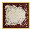 Spring and summer flower square scarf decorative printing travel shawl spot girls satin simulation silk versatile 91cm silk scarf