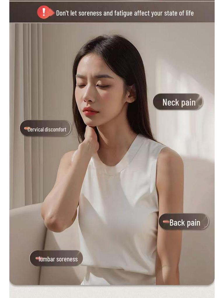 Multi-functional Kneading Massager Pillow for Neck, Shoulder & Body