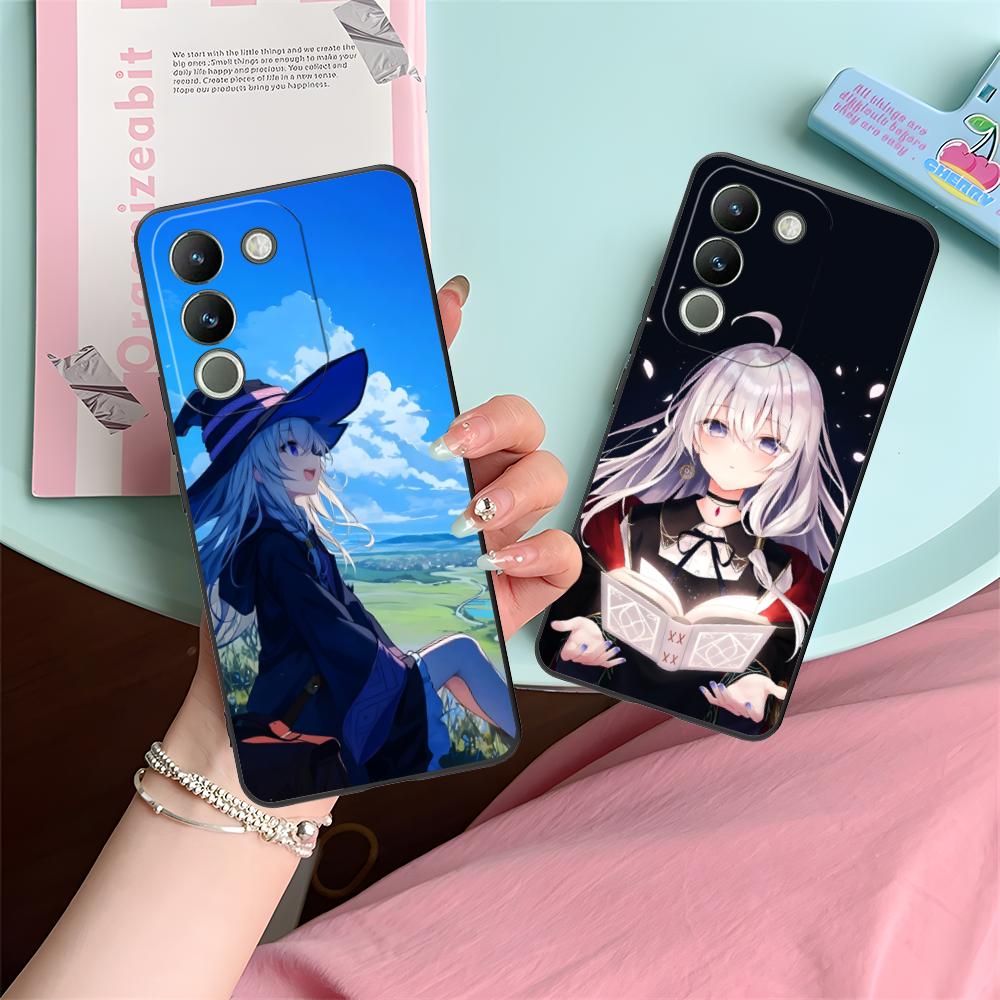 Wandering Witch Elaina Matte Mobile Phone Case for VIVO Y77 76 75 74 73 72 58 56 55 51 50 38 36 Y19 Y18 Y03 Y01 5G Cover