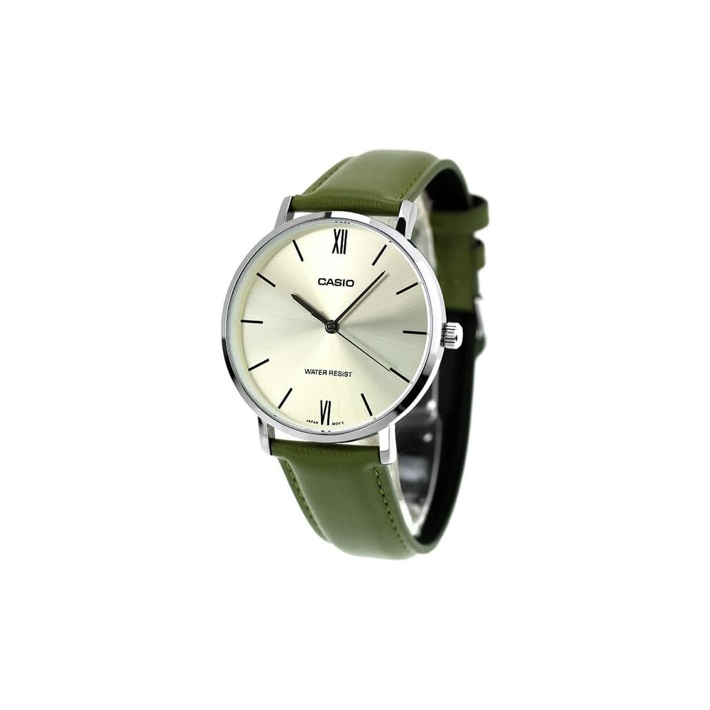 Casio Cheap Casio Standard Quartz Men s Watch MTP-VT01L-3B Leather Band Water Resistant