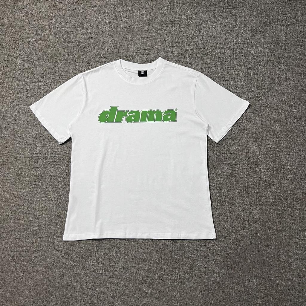 Cross-border Foreign Trade European and American High Street Drama Tide Brand Simple Letter LOGO Printing Men's and Women's Casual Loose T-shirt