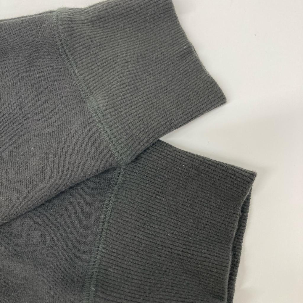 Babaghuri J0544UB661 24AW Charcoal Cotton Rib Neck Fleece Sweatshirt Tops M charcoalUsed