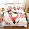 Anime Rent-A-Girlfriend Chizuru Bedding Set Boys Girls Twin Queen Size Duvet Cover Pillowcase Bed Kids Adult Home Textileextile