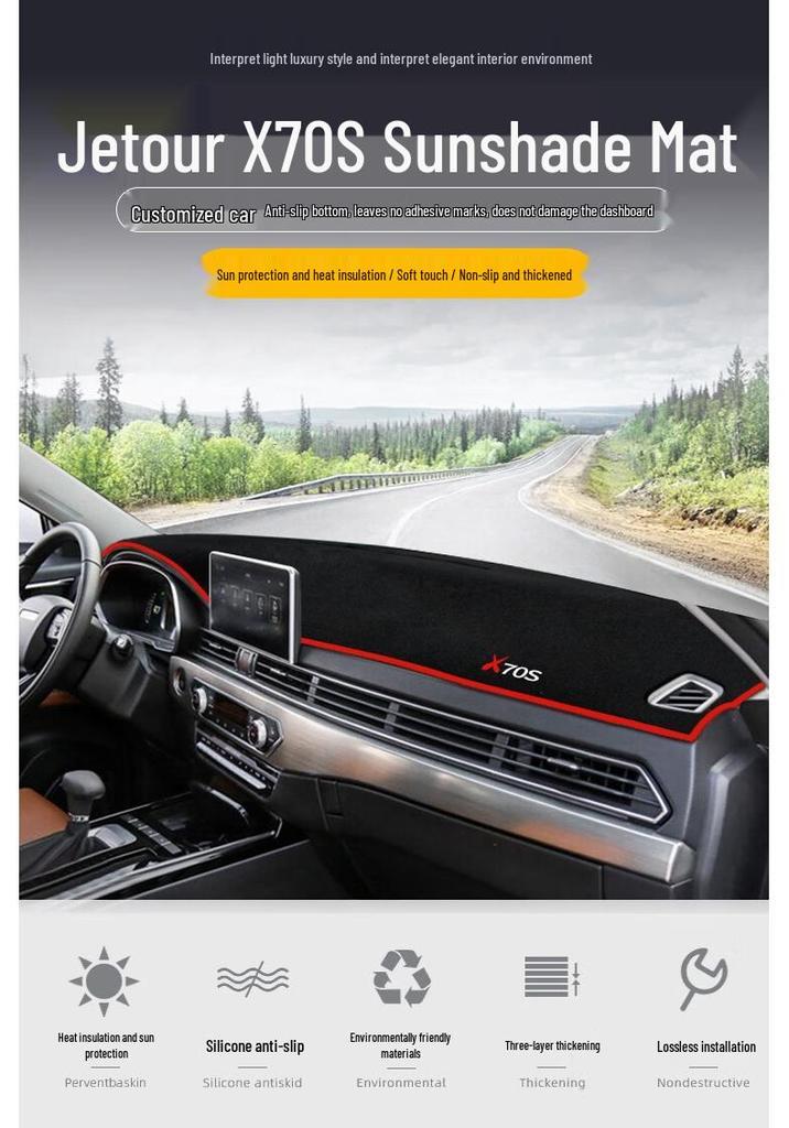 Chery Jetour X70S Sun Protection & Heat Insulation Dashboard Pad