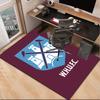 Football Club Emblem Office Rug Chair Mat, Game Carpet, Suitable for Front Door, Bedroom, Living Room, Desk, Holiday Gift