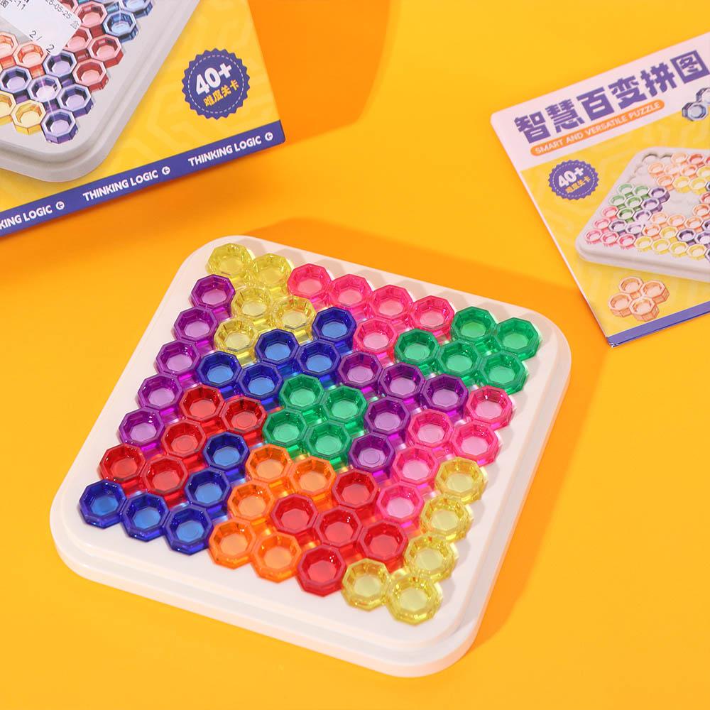 Plastics Blocks Sudoku Board Game Colorful Puzzle Intelligence Toys  Children's Day Gift