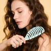 Multicolor Hollow Out Hair Brushes Set Flexible Bristles for Gentle Detangling Styling All Hair Types Daily Use Scalp Massage