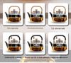 2024 Electric Ceramic Tea Maker and Glass Kettle Set - High Temperature Resistant for Steaming and Boiling, Integrated White Tea Set.