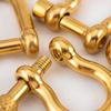 2Pcs Stainless Steel U Shape Screw Carabiner Jewelry Clasp Gold Colour Metal Horseshoe Toggle Spiral Clasp Hook Shackle Supplies