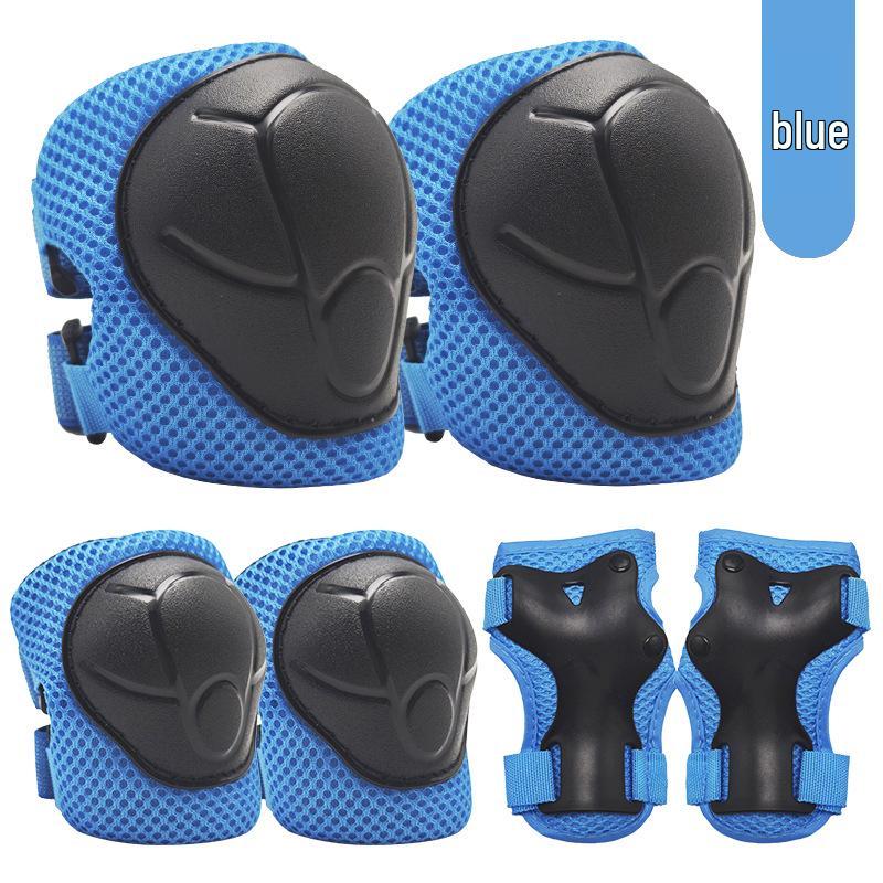 Conjunto de Equipamento de Proteção para Patins de Rodinhas Infantil de 7 Peças: Protetores de Joelho, Pulso e Capacete