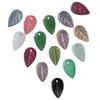 100pcs Glass Material Spacer Beads 18x11mm Size Leaf Beads  DIY Craft Making