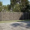 VidaXL Gabion Basket with Lid 700x50x100 Cm Galvanized Iron, Gabion Wall, Gabion Retaining Wall, Fence In 3295148