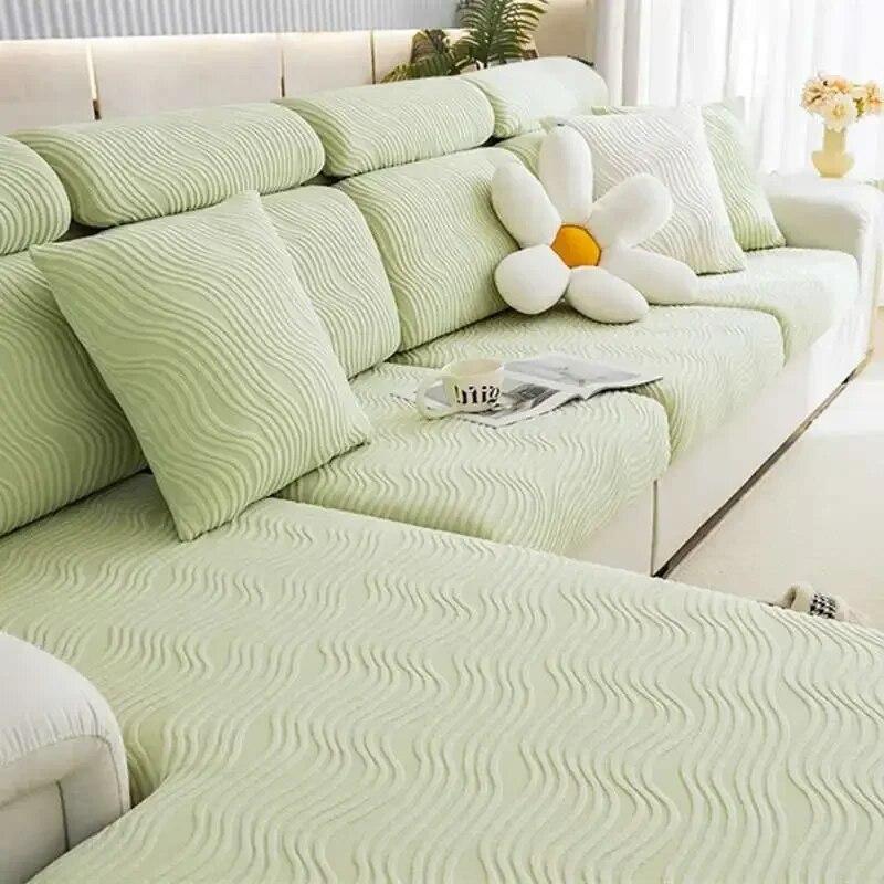 

1/2/3/4-местный угловой чехол для дивана, эластичный жаккардовый флисовый диван с геометрическим рисунком, матрас, секционные чехлы для дивана Backrest Cover S