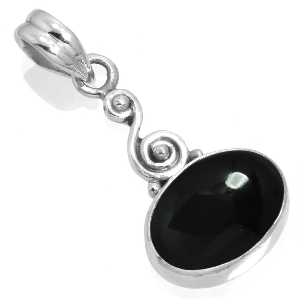 925 Sterling Silver Pendant Women Gemstone Handmade Jewelry Thanksgiving Gift Amber Amethyst Black Onyx Carnelian Garnet Quartz Green Onyx Gold Stone