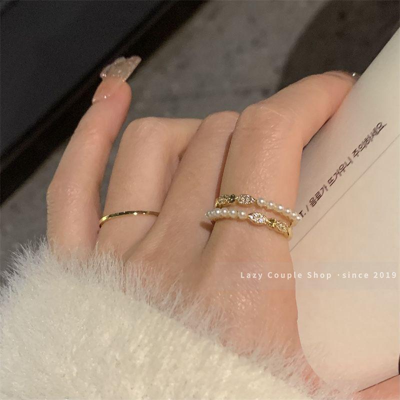 Chic Pearl Bow Ring: Elegant, Cold Style, Light Luxury, Super Fairy & Niche Design