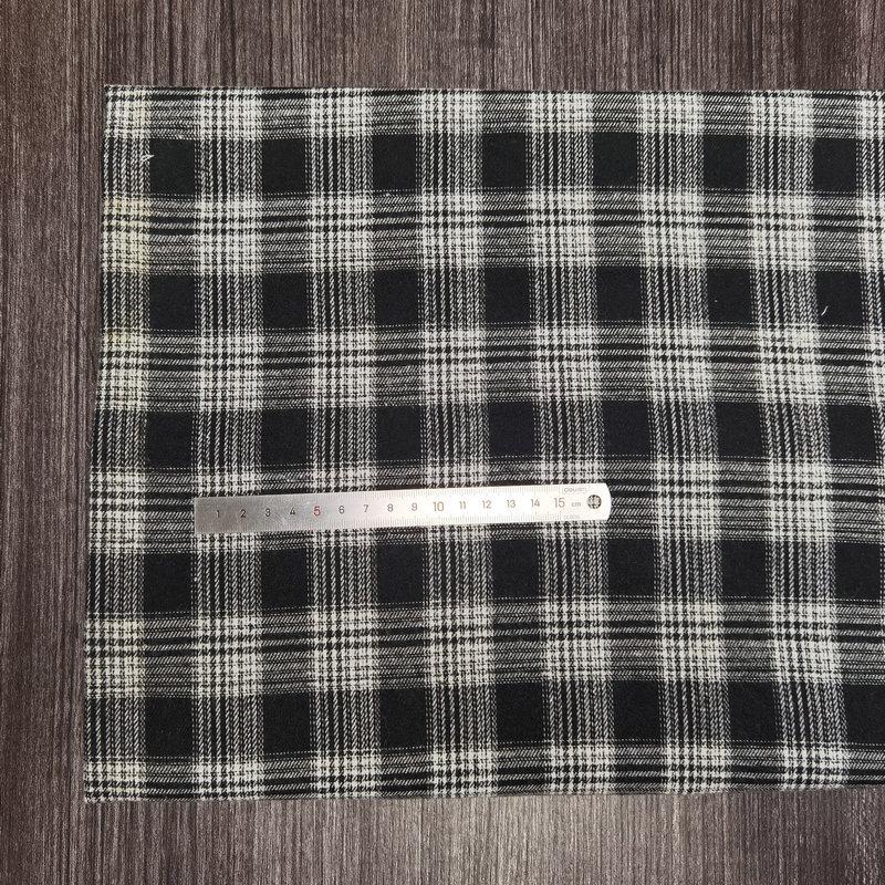 Nueva llegada: Tejido de Algodón Cepillado a Cuadros para Ropa Infantil y de Mujer - Tejido de Franela Jacquard Teñido en Hilo de Poliéster-Algodón.