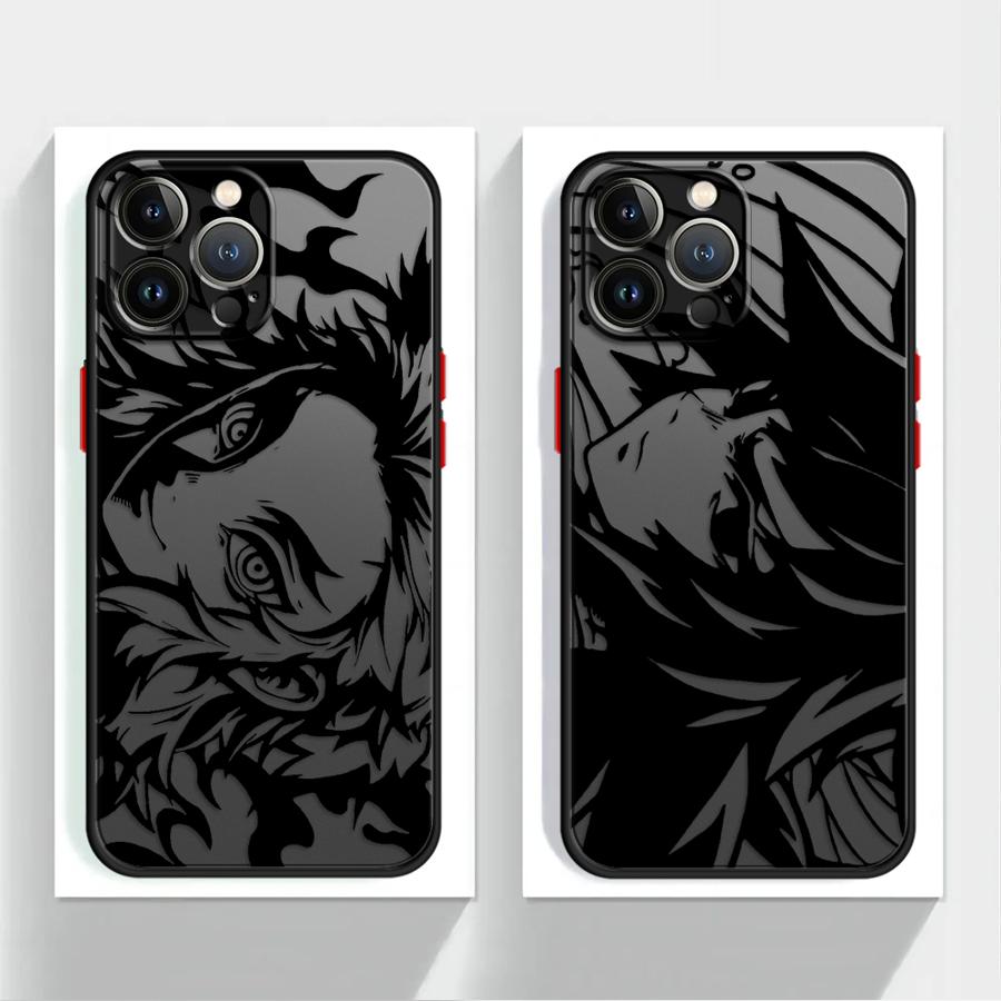 Case for iPhone 8 7 SE 16 XS 14 11 13 Mini 15 Pro MAX XR 11 Plus 12 Soft Cover 12Pro 14Pro 16 Plus Demon Slayer Kimetsu No Yaiba