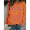 YYFS Women's Fashion Casual Spring Fall Long Sleeve O-Neck Pullovers & Long Sleeves