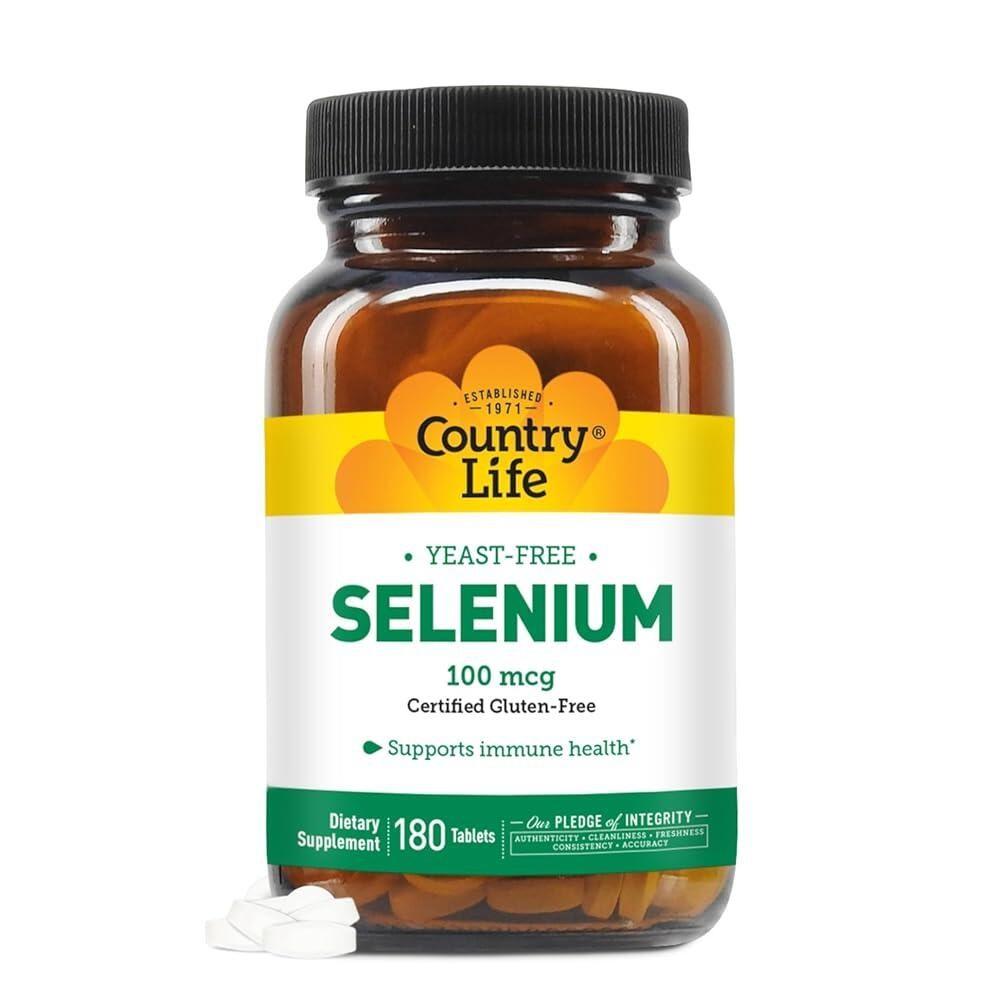 Country Life Selenium 180 Tablets 1 Pcs