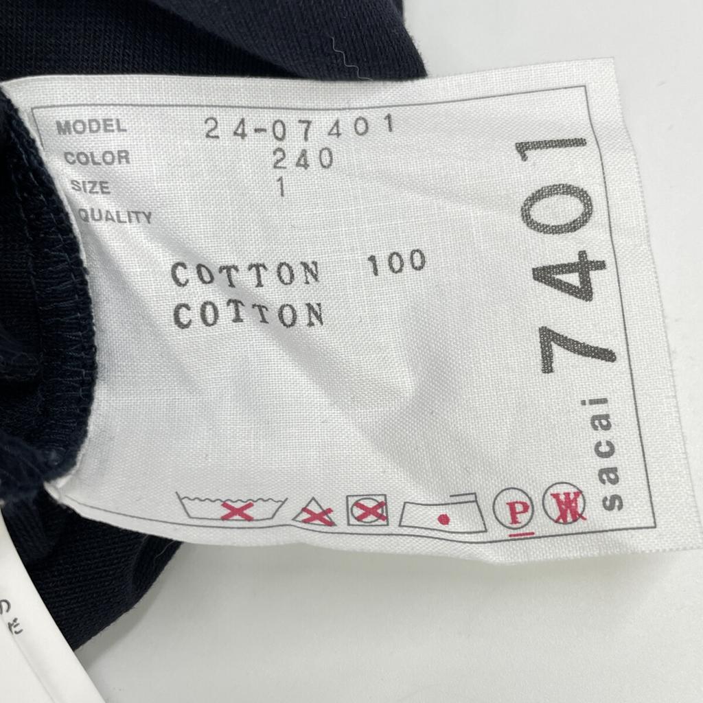 Sacai 24-07401 24 Granatowy Koszula THOMAS MASON Sukienka OP 1 Granatowy Używany