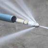 Nerezová otočná tryska pro čištění kanalizace vysokotlakým čističem s rychlospojkou pro 5000 PSI